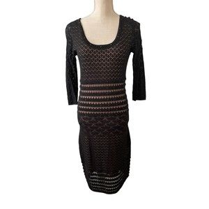 Carmen Carmen Marc Valvo Women Black Cocktail Dress‎ Size Small